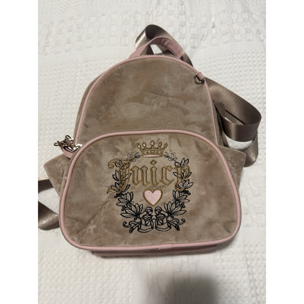 Juicy Couture Heritage Velour Backpack